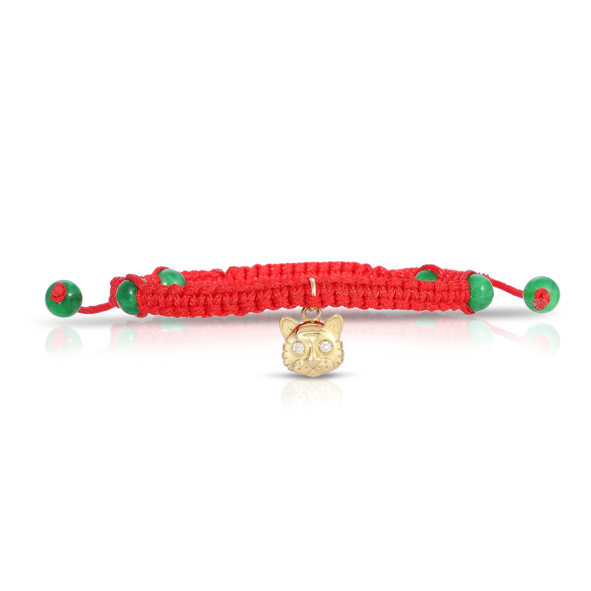 Bracelet with Tiger Charm - Front View